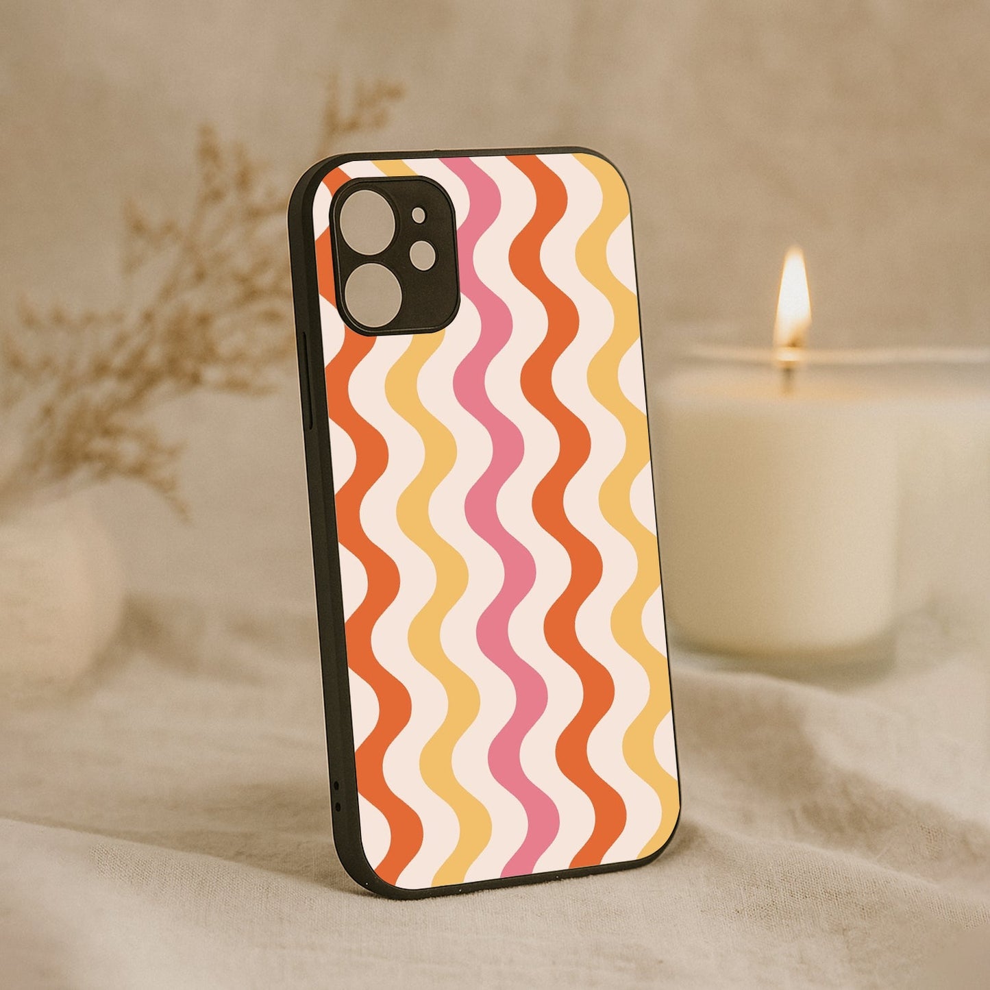 Zig Zag Metal Back Case for Apple Iphone 12
