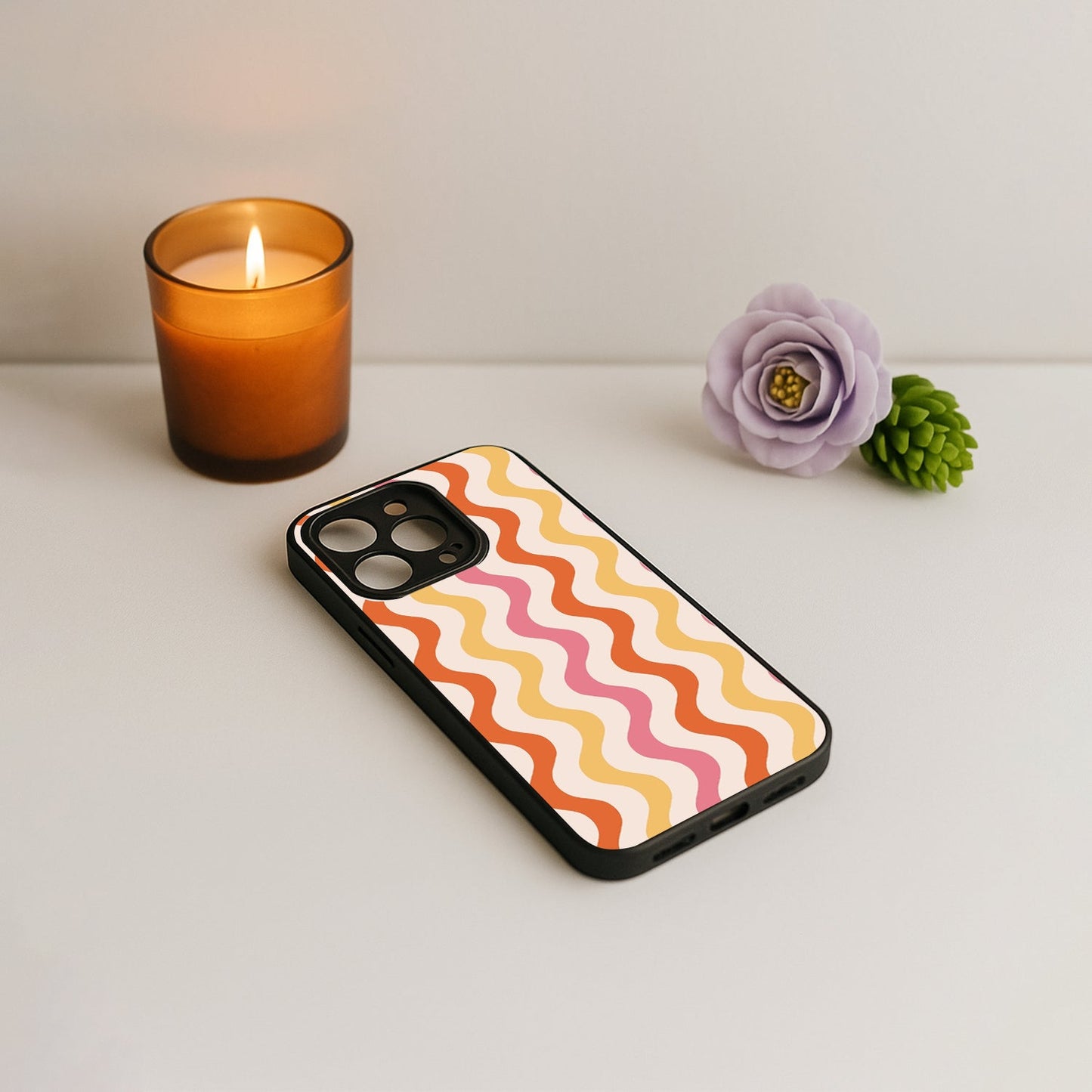 Zig Zag Metal Back Case for Apple Iphone 13 Pro Max