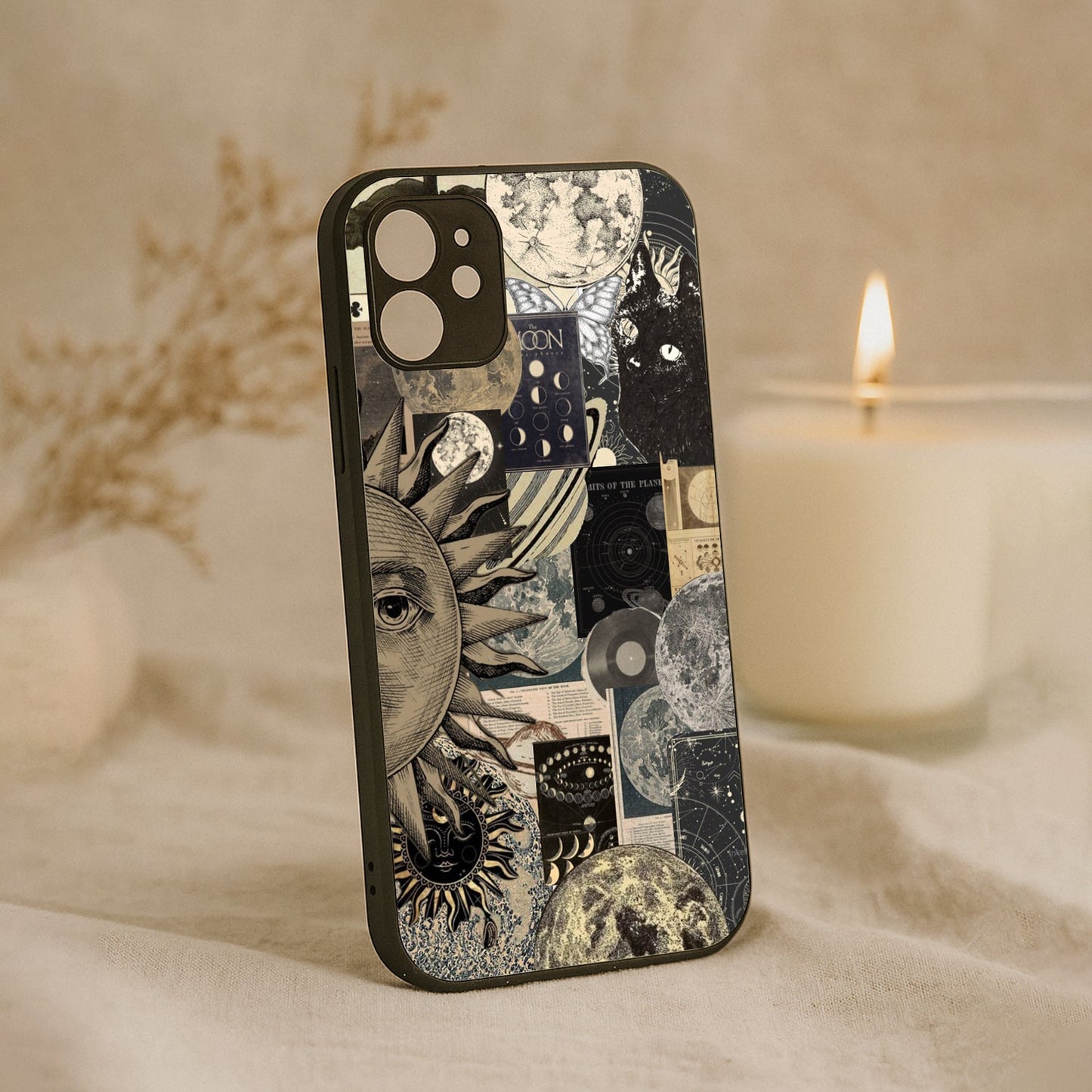 Galaxy Glaze Metal Back Case for Apple Iphone 12