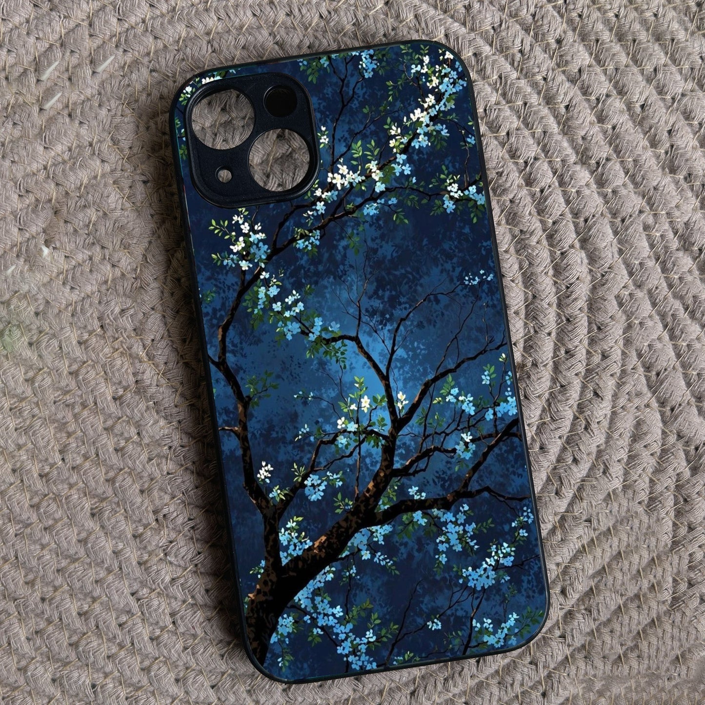 Starry Blossom Metal Back Case for Apple Iphone 13