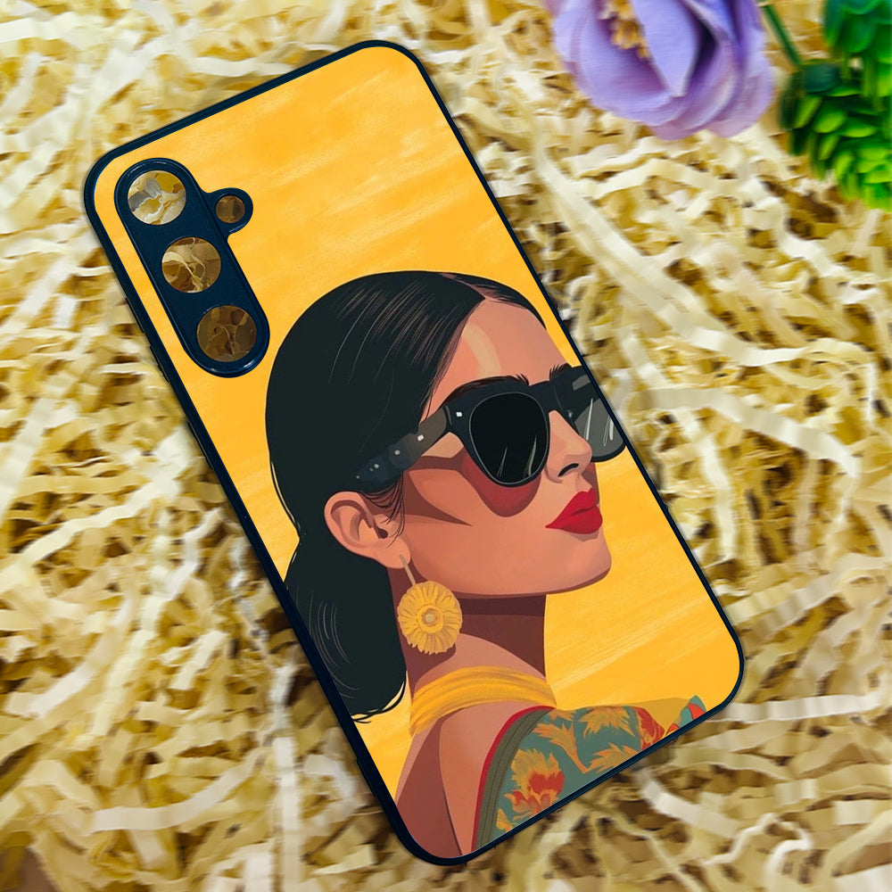 Desi Diva Metal Back Case for Samsung Galaxy S23fe 5G