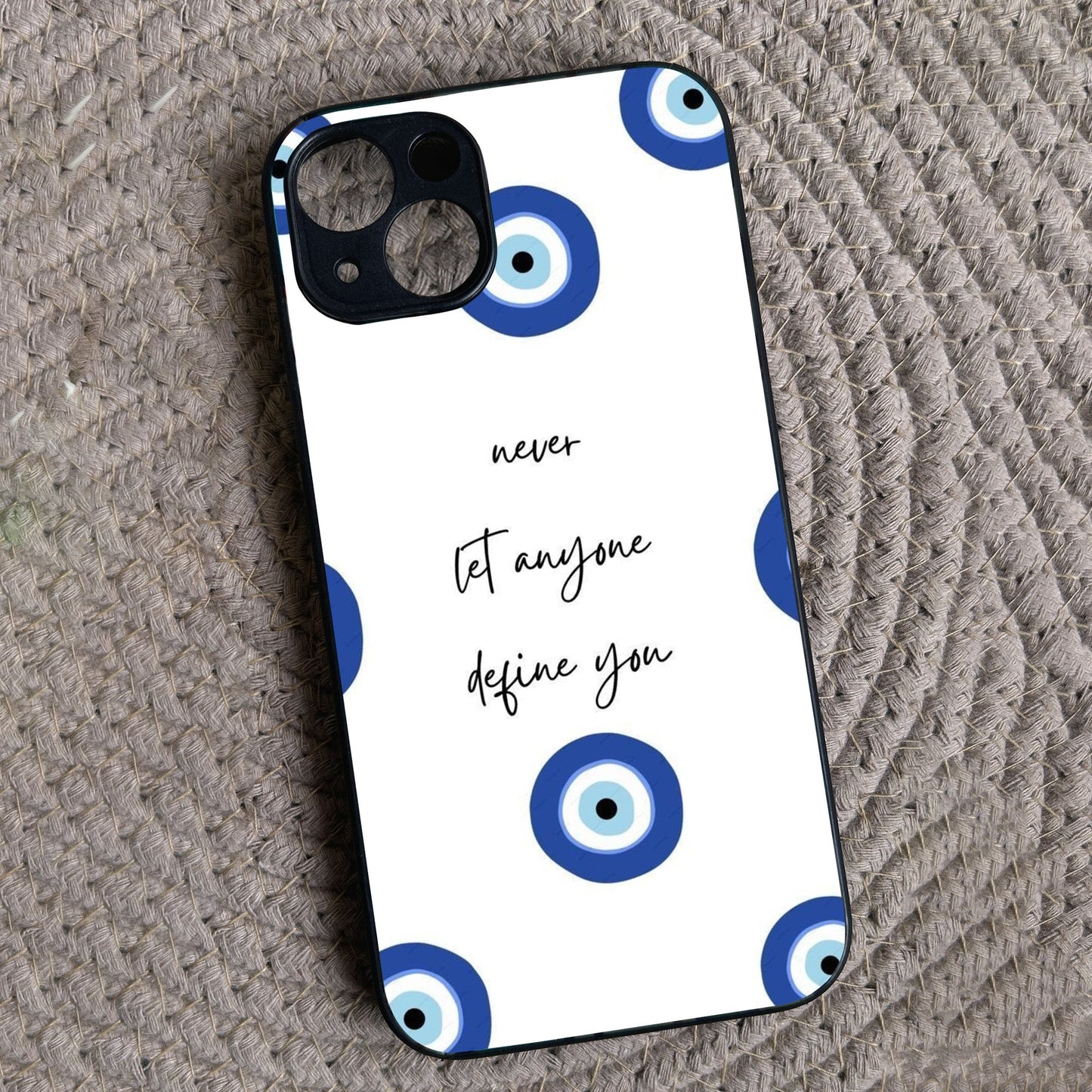 Eye Guard Metal Back Case for Apple Iphone 15 Plus