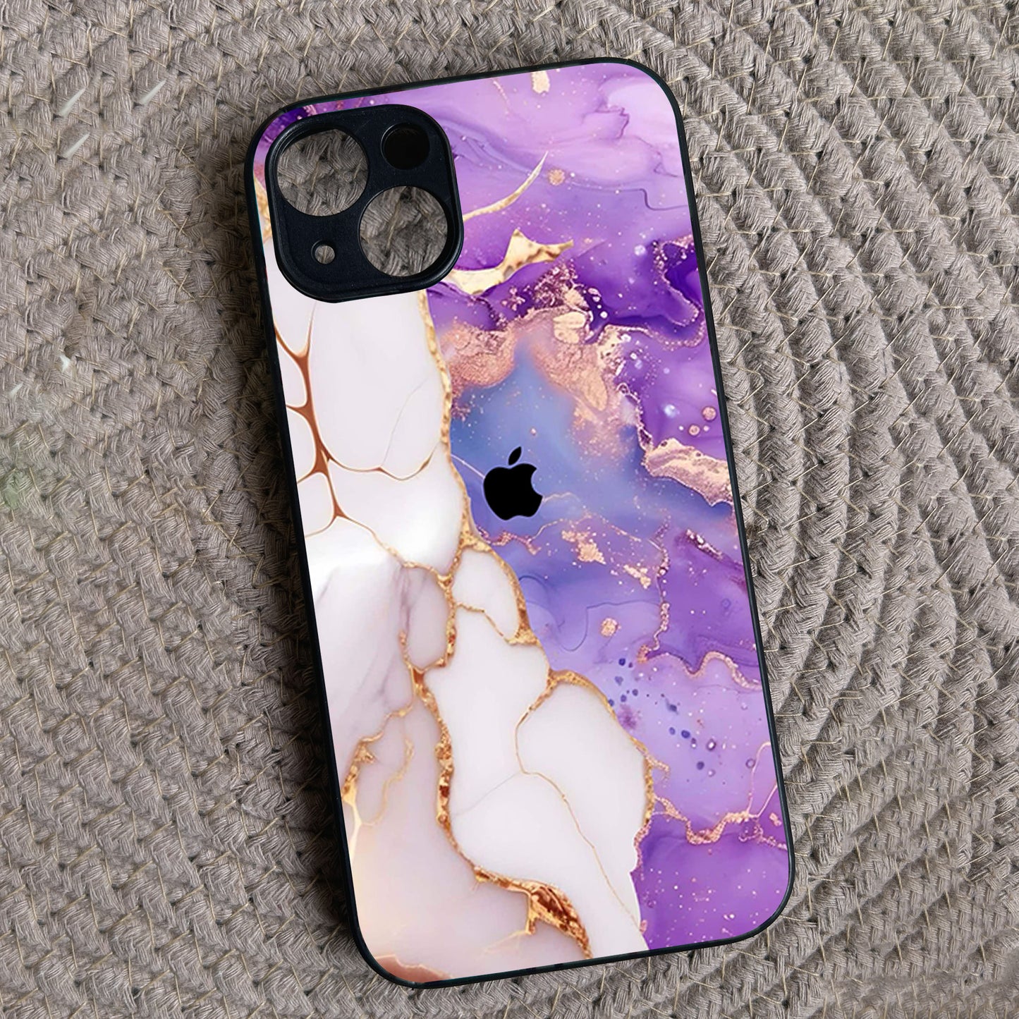 Sapphire Luxe Metal Back Case for Apple Iphone 13