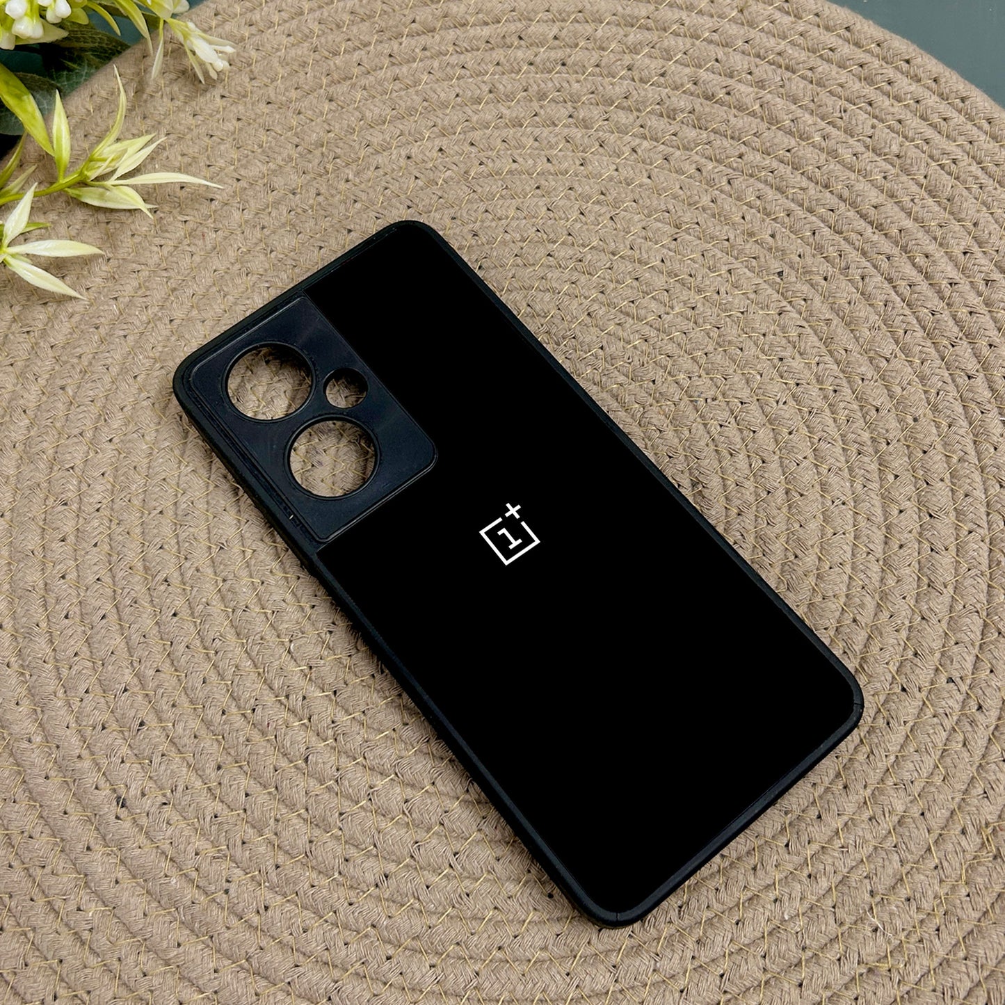 Black Glossy Metal Back Case for Oneplus Nord CE 3 Lite (5G)