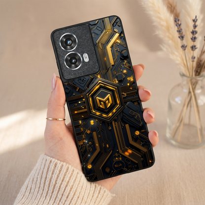 Gold Rush Metal Back Case for Moto G85