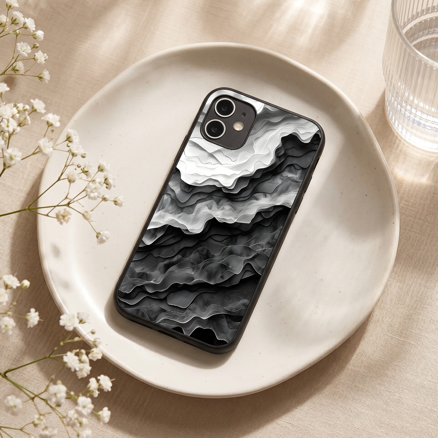 Stone Flow Metal Back Case for Apple Iphone 11