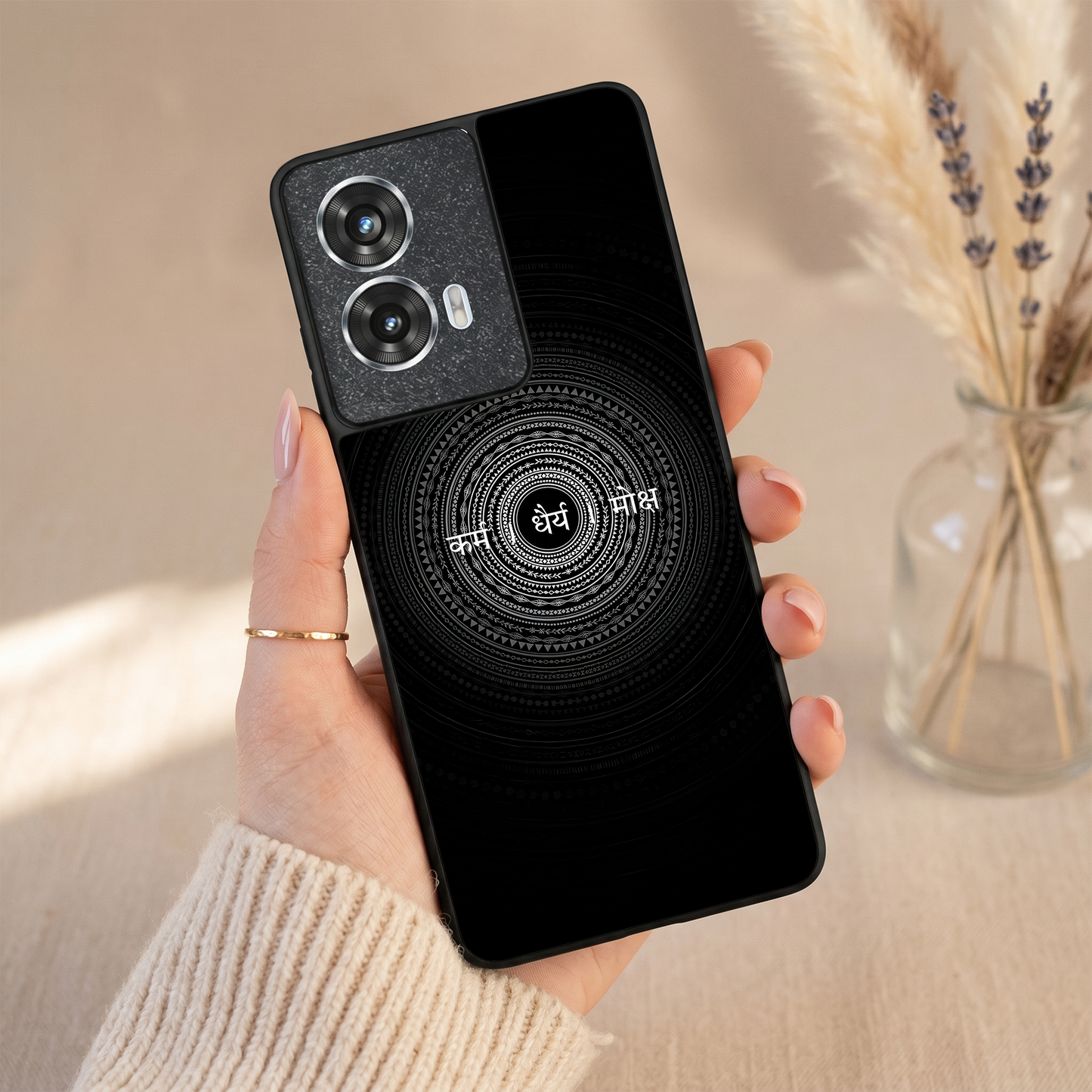 Peace Metal Back Case for Moto G85