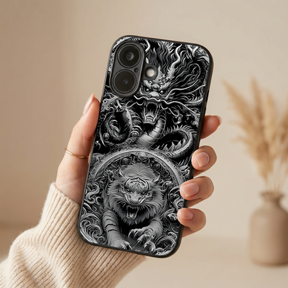 Dragon Ink Metal Back Case for Apple Iphone 17
