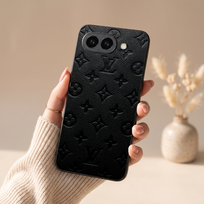 Luxe Leather Metal Back Case for Google Pixel 9A