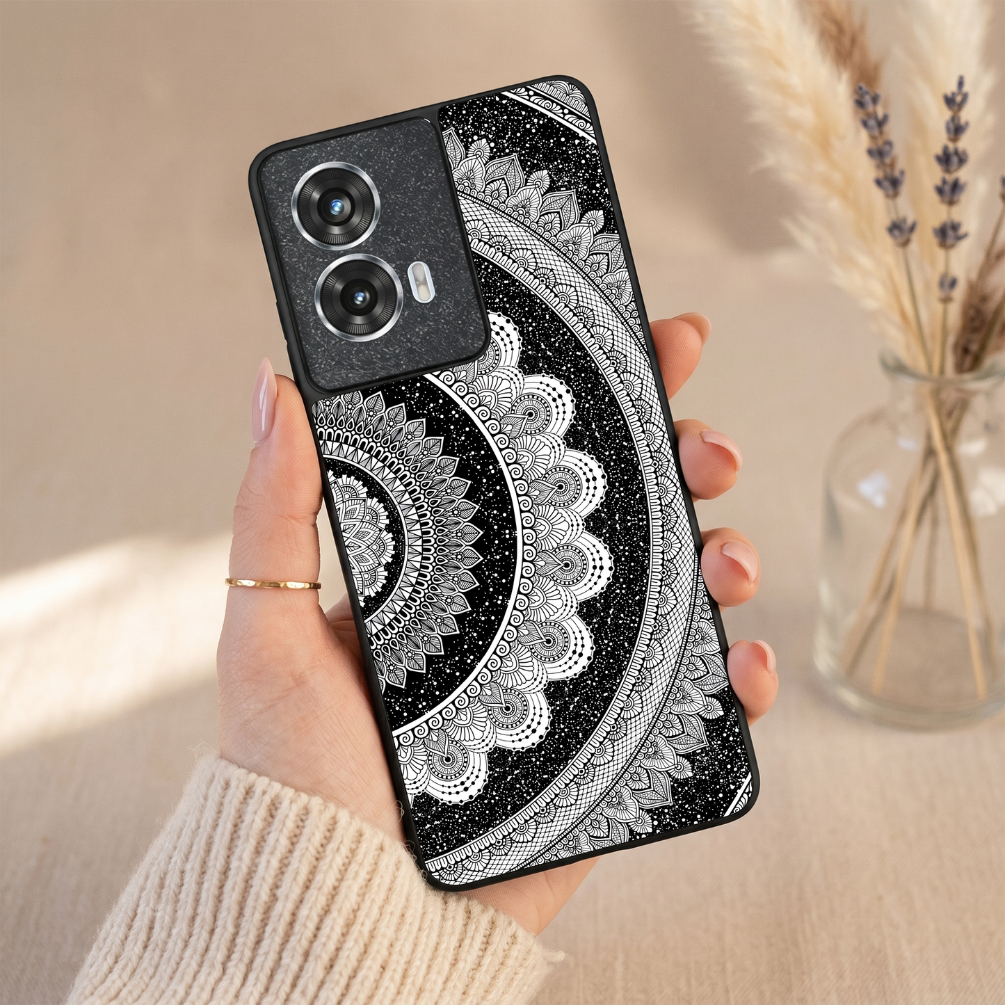 Moon Lace Metal Back Case for Moto G85