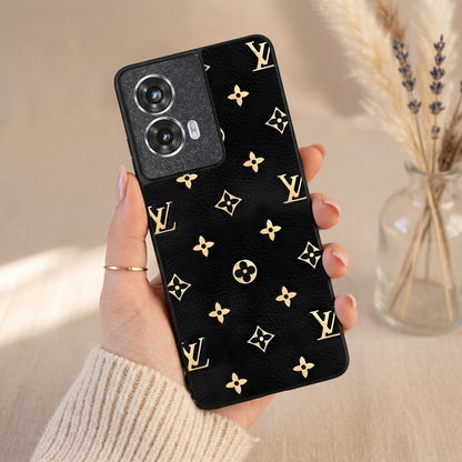 Luxe Gold Metal Back Case for Moto G85