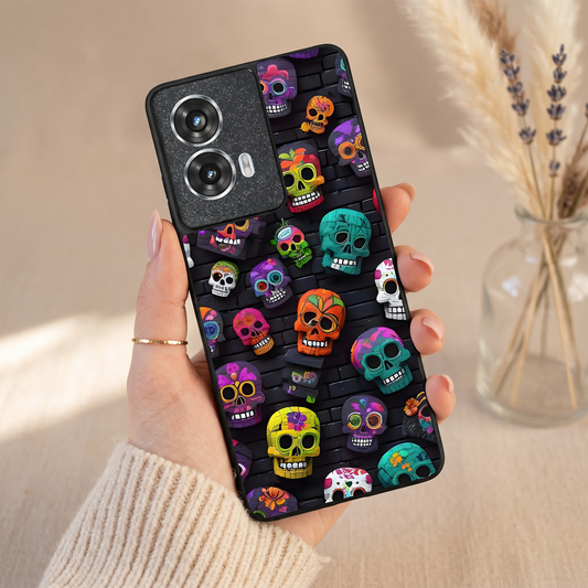Skull Pop Metal Back Case for Moto Edge 50 Fusion