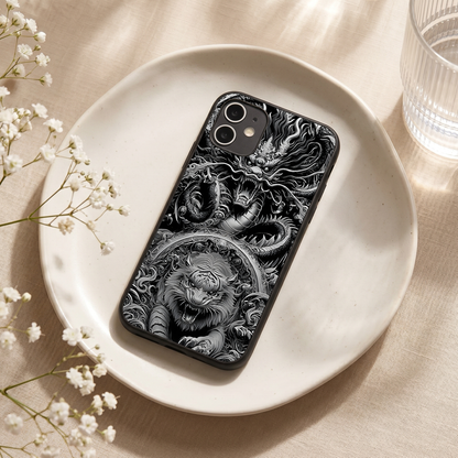Dragon Ink Metal Back Case for Apple Iphone 12