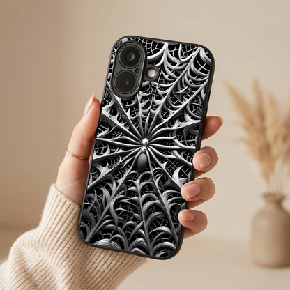 Web Trap Metal Back Case for Apple Iphone 17