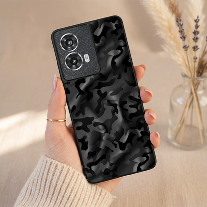 Shadow Camo Metal Back Case for Moto G85