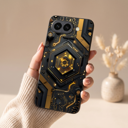Gold Rush Metal Back Case for Google Pixel 9A