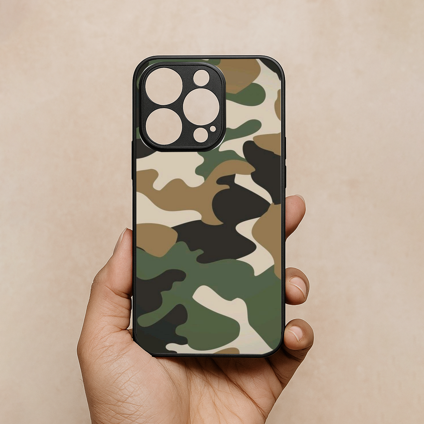 Fauji Flow Metal Back Case for Apple iPhone