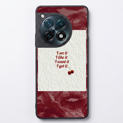 'IT' girl Metal Back Case for Oneplus 12R