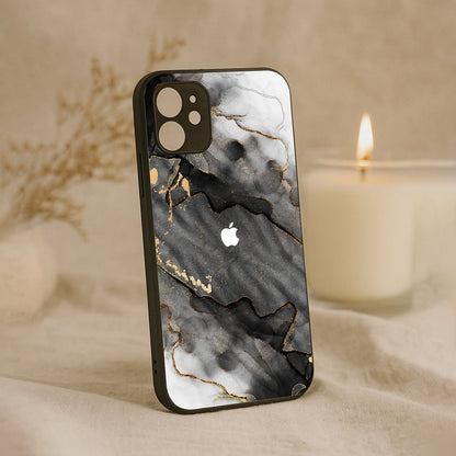 Gold Tint Metal Back Case for Apple Iphone 12
