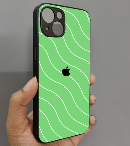 Green Curvio Metal Back Case for Apple iPhone