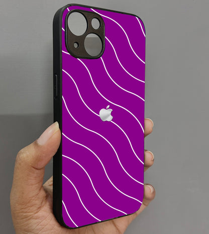 Deep Purple Curvio Metal Back Case for Apple Iphone 13