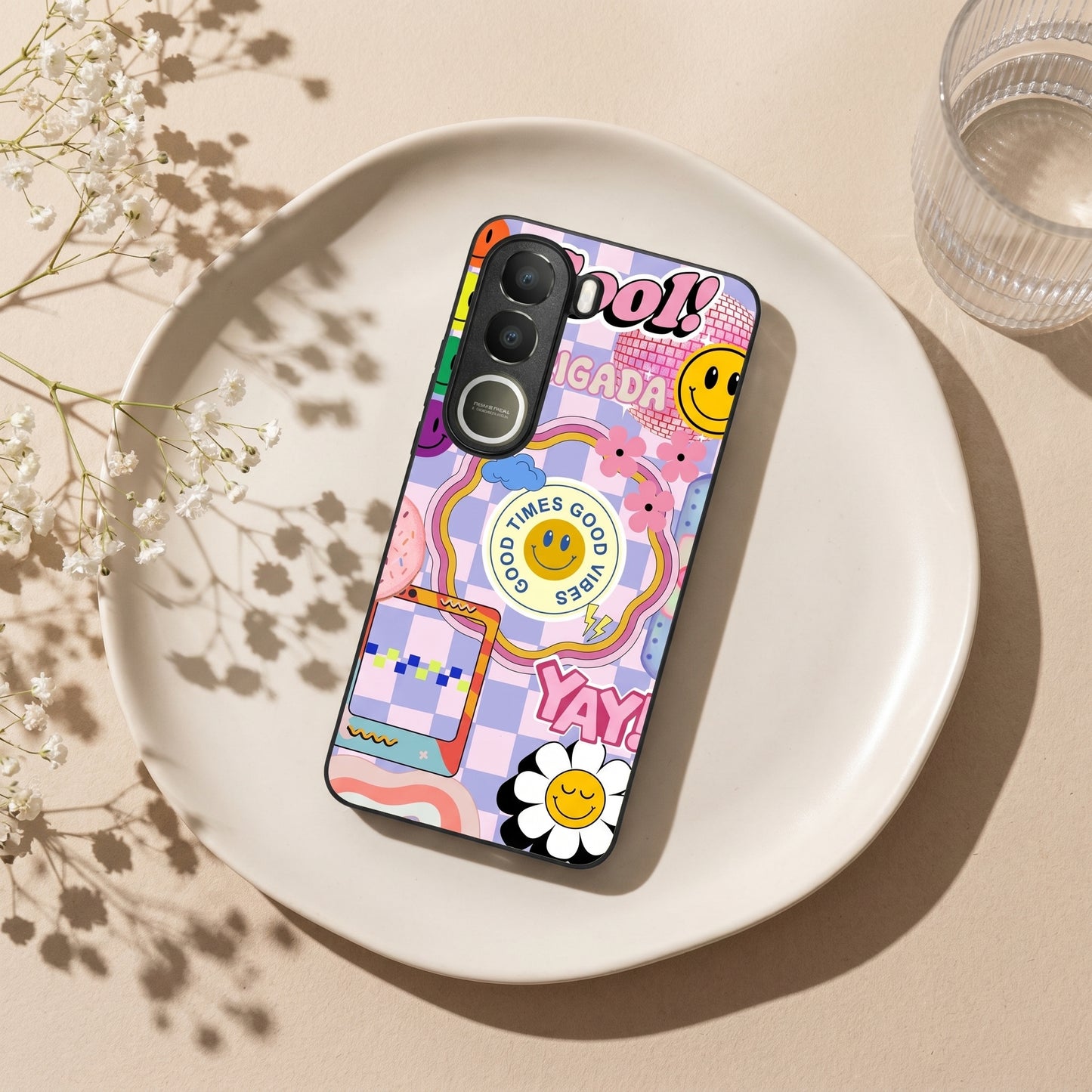 Groovy Metal Back Case for VIVO Y300