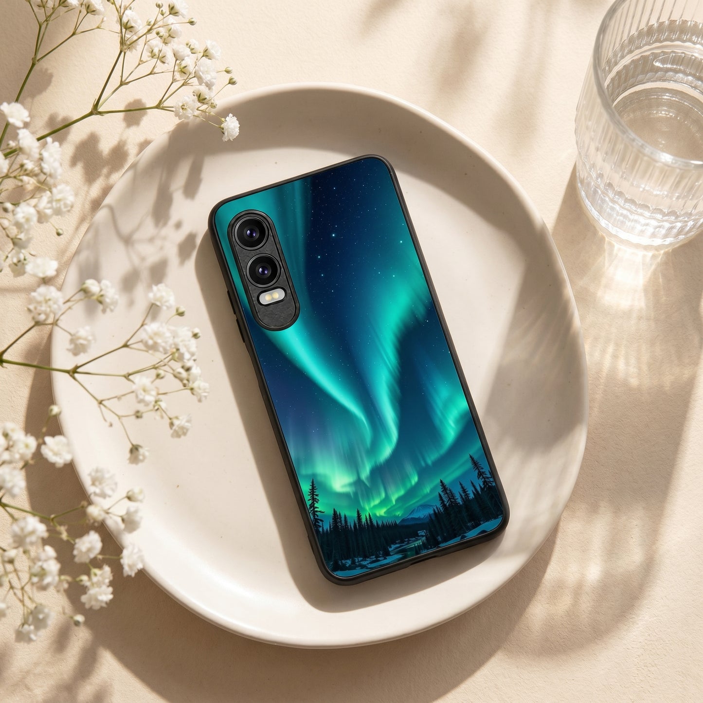 Aurora Borealis Metal Back Case for Oneplus NORD CE 4 LITE 5G