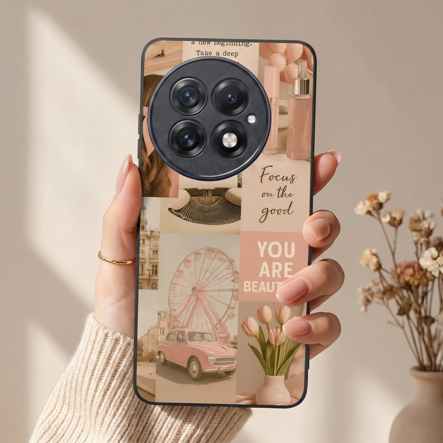 Girlie Pop Metal Back Case for Oneplus 13R