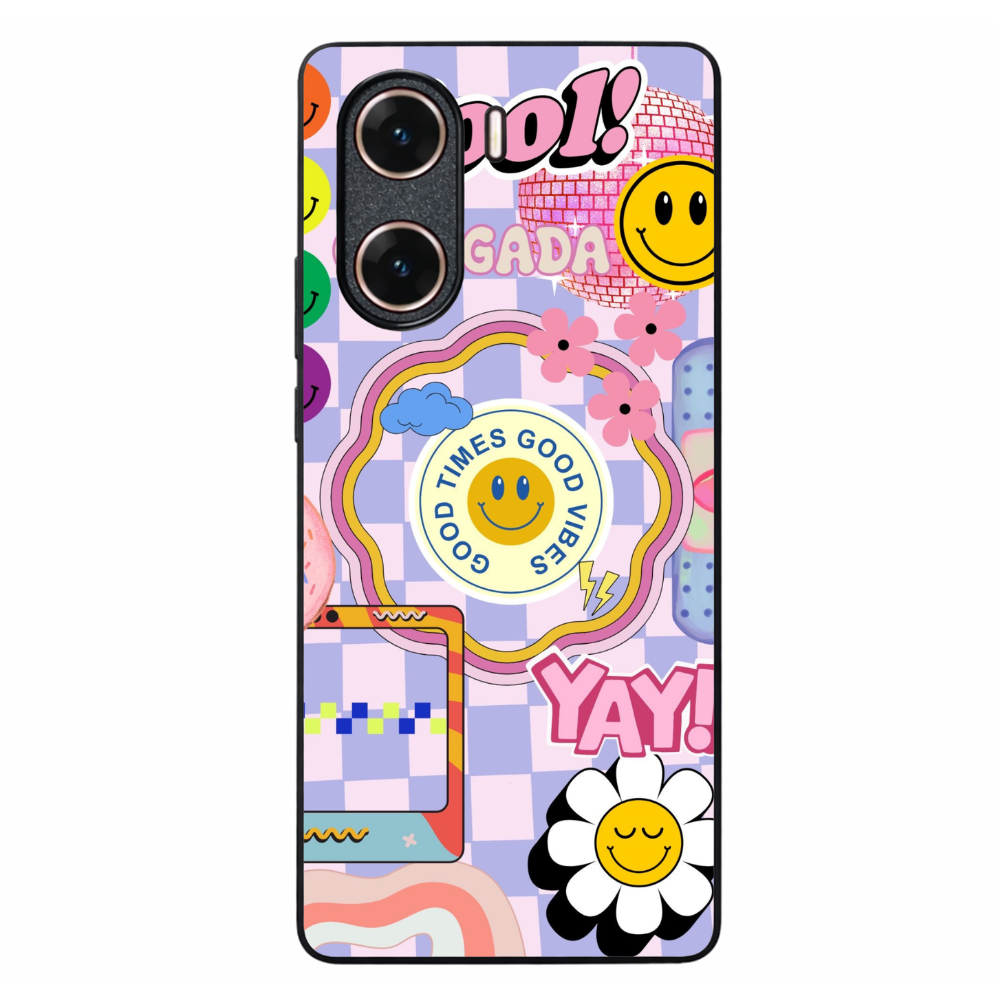 Groovy Metal Back Case for VIVO V29E