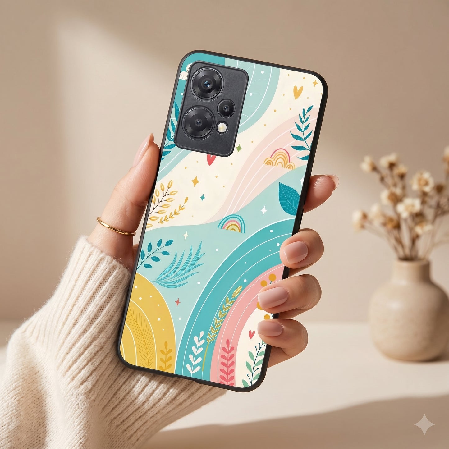 Pastel Waves Metal Back Case for Oneplus NORD CE 2 LITE 5G