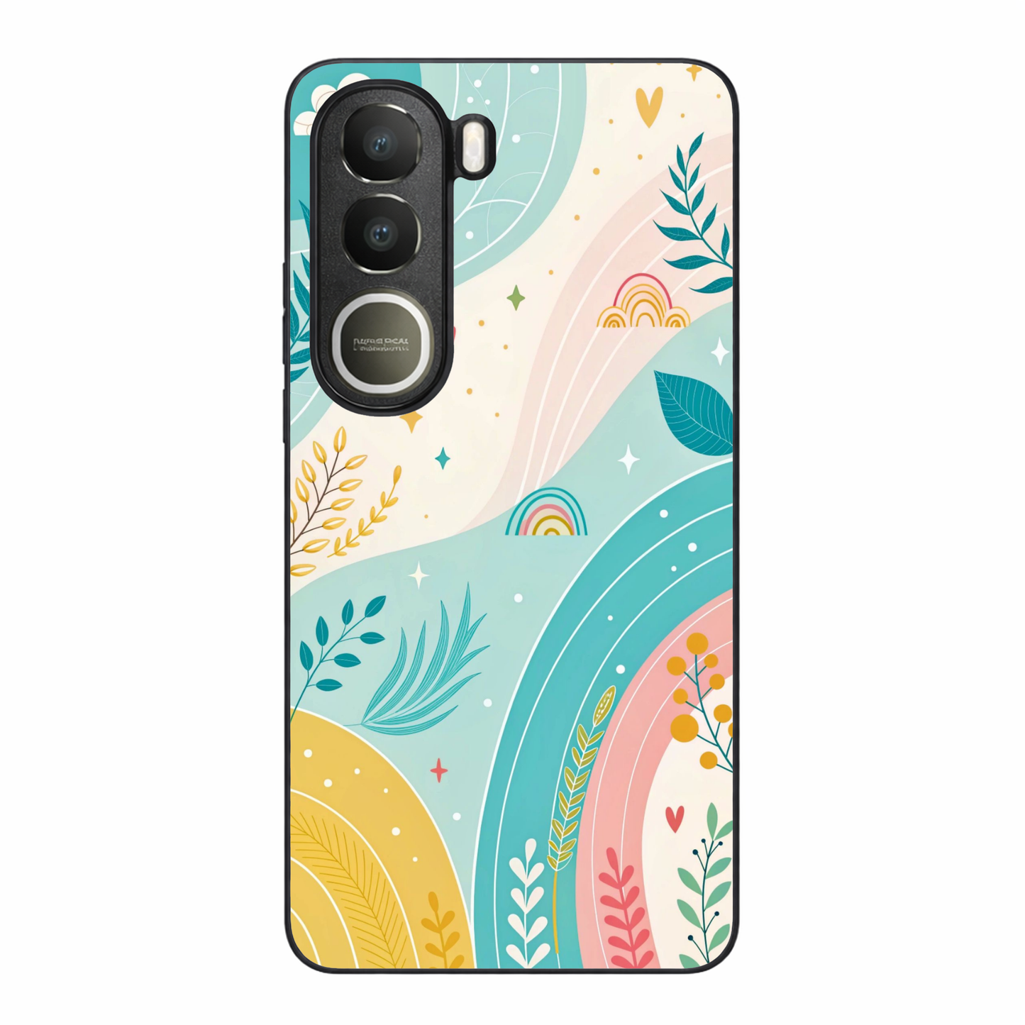 Pastel Waves Metal Back Case for VIVO Y300