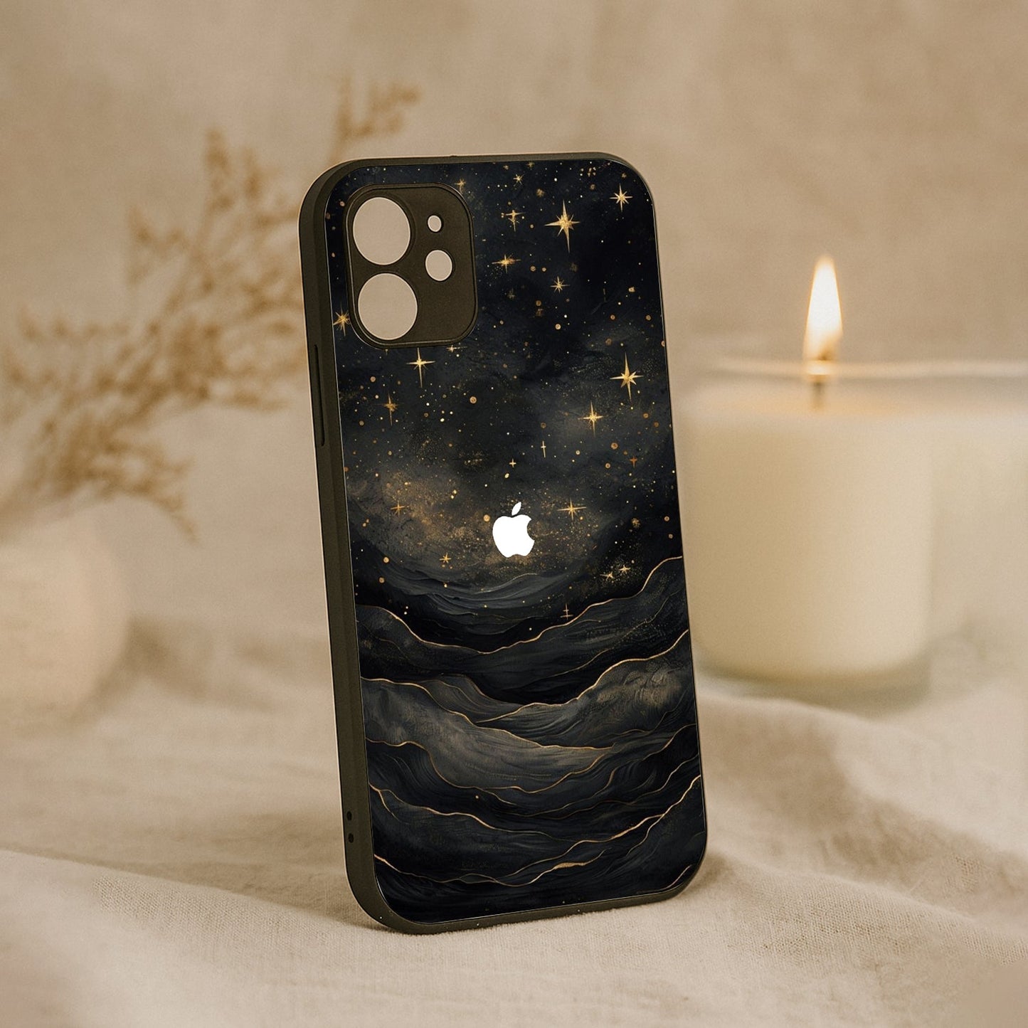 Celestial Metal Back Case for Apple Iphone 12