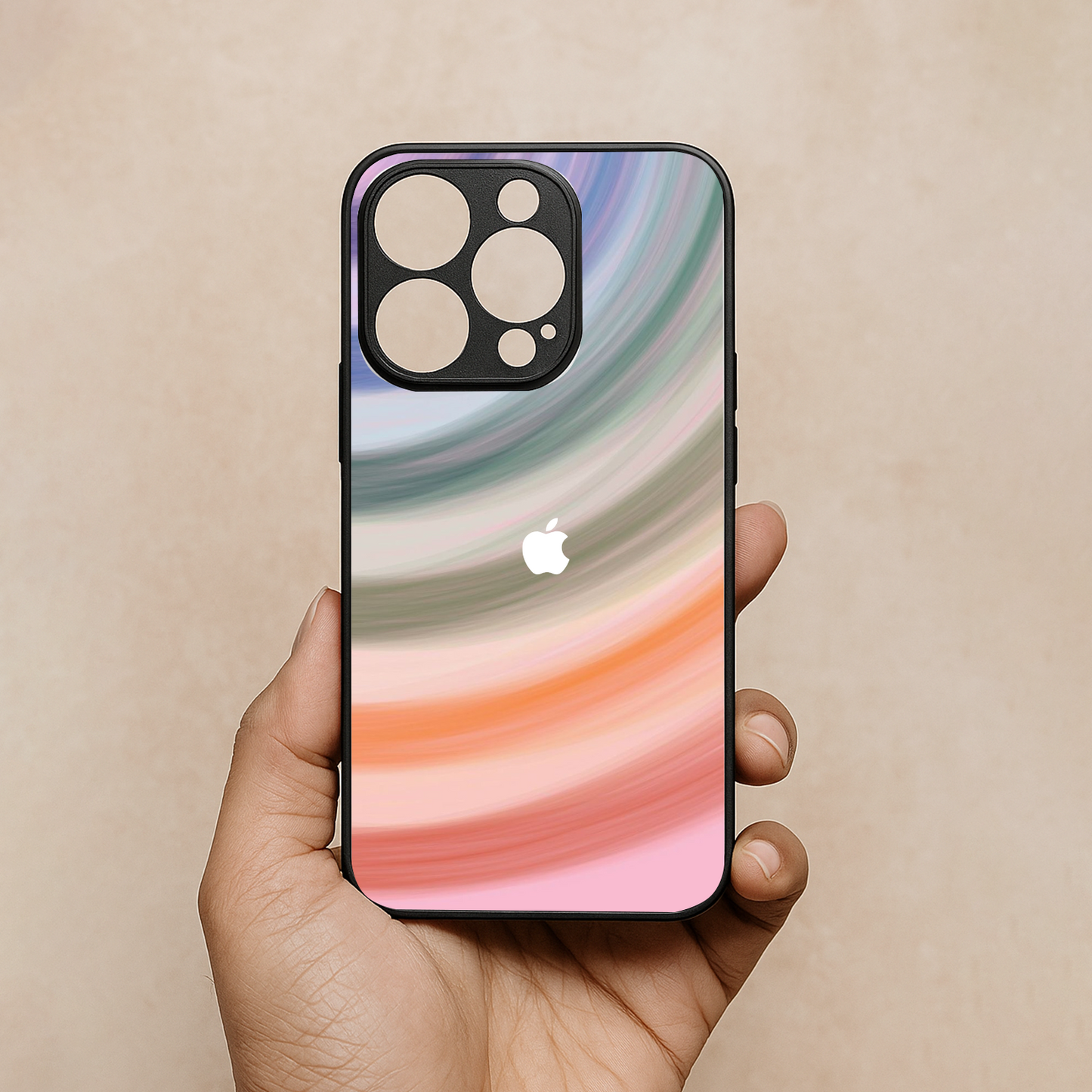 Rainbloom Metal Back Case for Apple iPhone