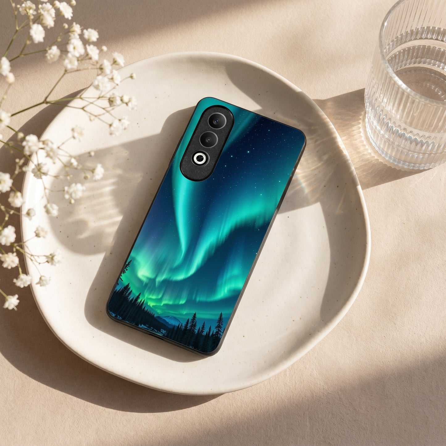 Aurora Borealis Metal Back Case for Oneplus NORD CE 4 5G
