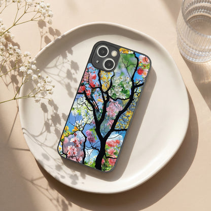 Bloom Glass Metal Back Case for Apple iPhone 14