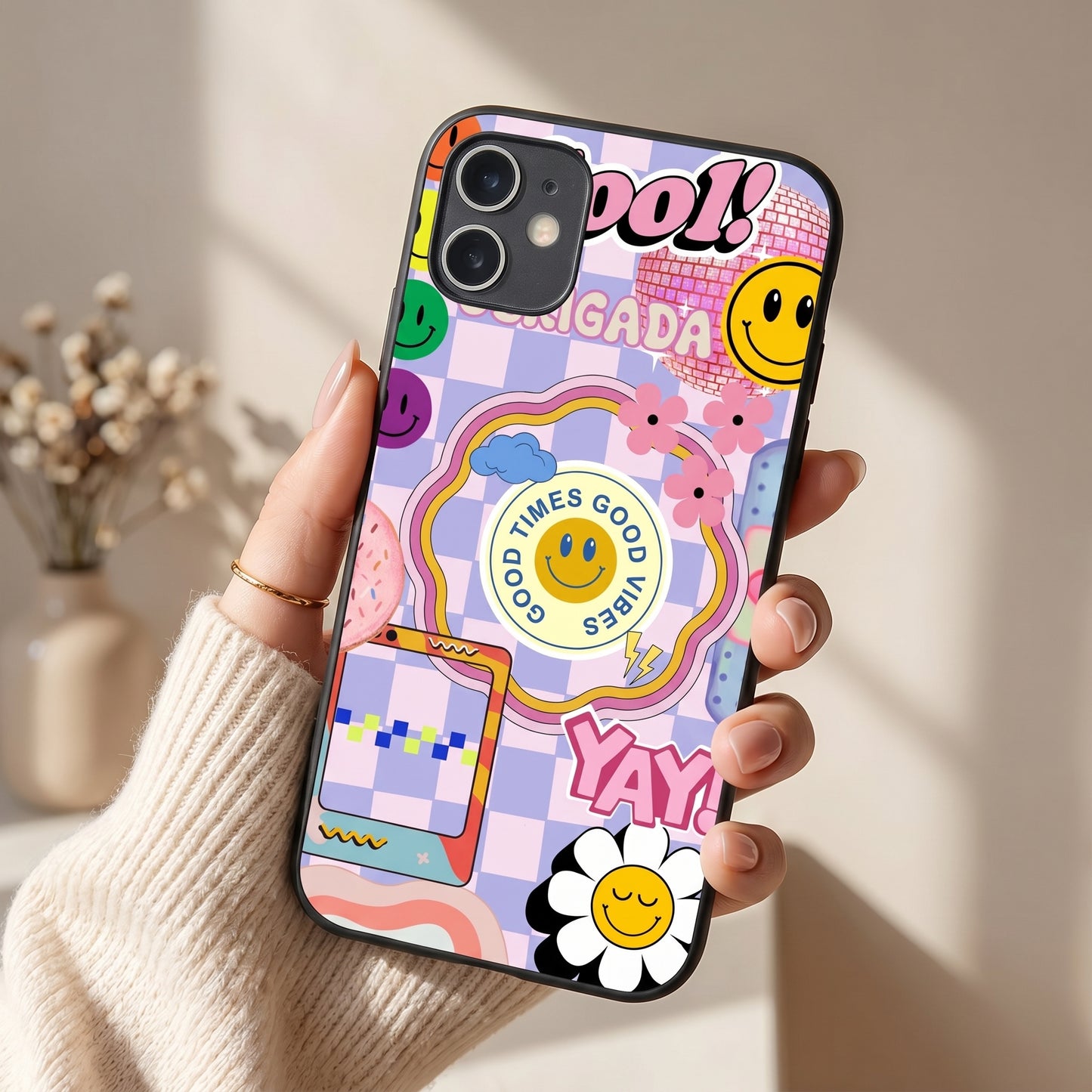 Groovy Metal Back Case for Apple iPhone 11