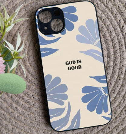 God Is Good' Glossy Metal Back Case for Apple Iphone 15 Plus