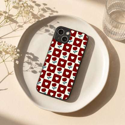 Rose Blocks Metal Back Case for Apple iPhone 14
