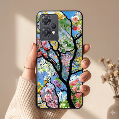 Bloom Glass Metal Back Case for Oneplus NORD CE 2 LITE 5G