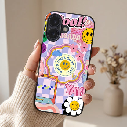 Groovy Metal Back Case for Apple iPhone 17