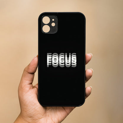 FOCUS' Metal Back Case for Apple Iphone 12