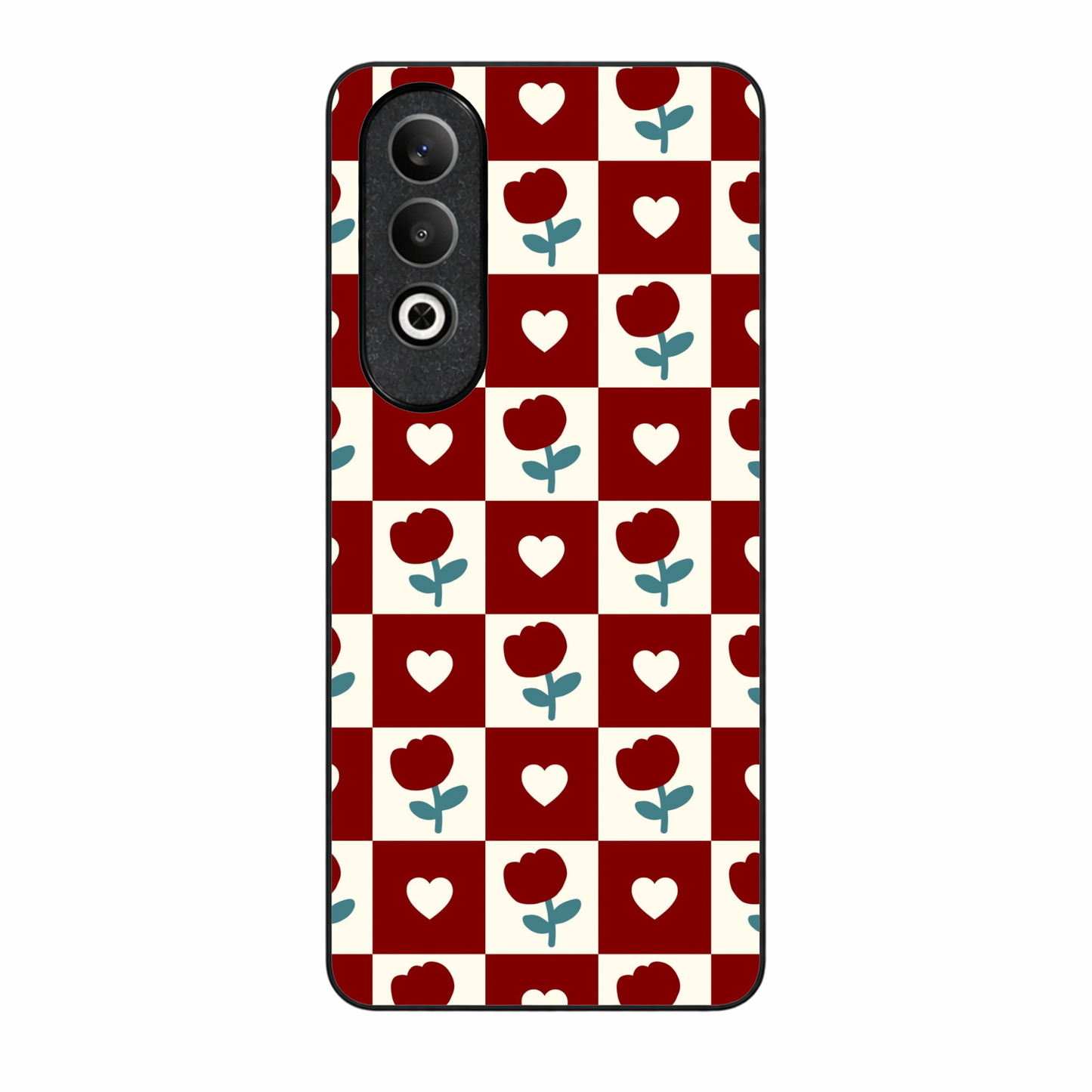 Rose Blocks Metal Back Case for Oneplus NORD CE 4 5G