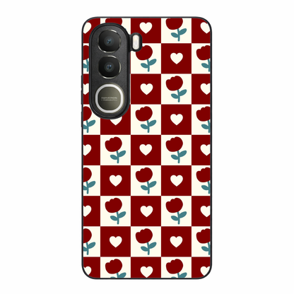 Rose Blocks Metal Back Case for VIVO Y300