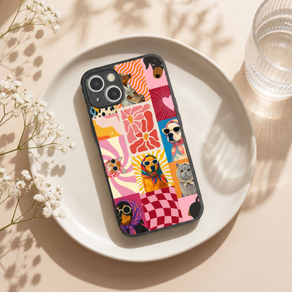 Pawpsy Metal Back Case for Apple iPhone 13