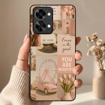 Girlie Pop Metal Back Case for Oneplus NORD 2T 5G