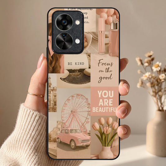 Girlie Pop Metal Back Case for Oneplus NORD 2T 5G