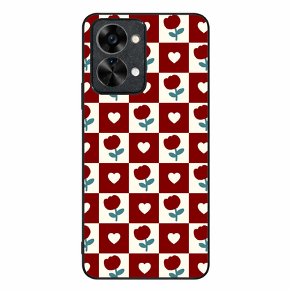 Rose Blocks Metal Back Case for Oneplus NORD 2T 5G