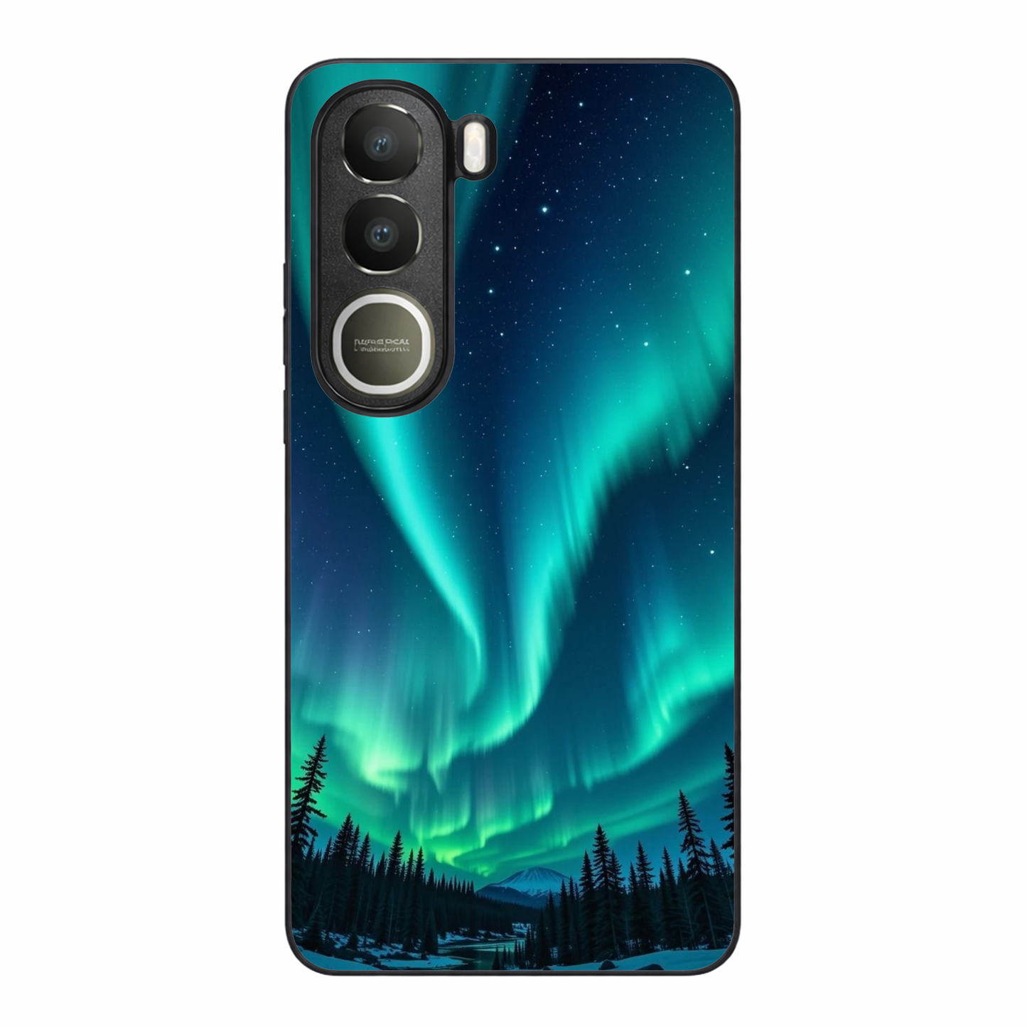 Aurora Borealis Metal Back Case for VIVO Y300