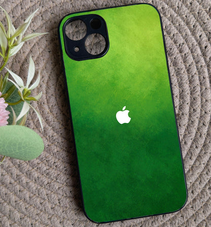 GreenAura Glossy Metal Back case for Apple Iphone 13