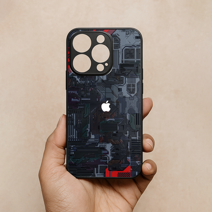 Circuit Crush Metal Back Case for Apple Iphone 11 Pro